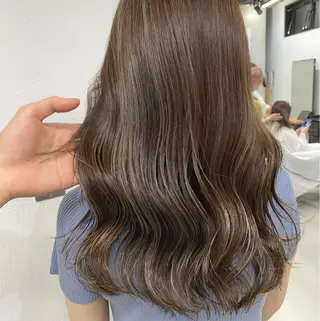 ロング カラー ヘアアレンジ ブリーチダブルカラー ハイライト/山本喜熙のヘアスタイル