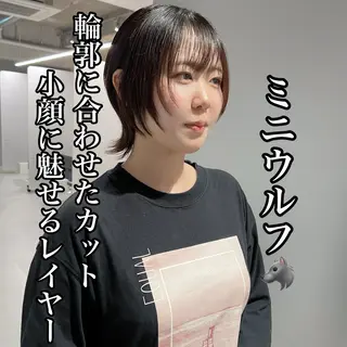 ショート 🐺立川のウルフ屋 さん🐺おかみ🐺のヘアスタイル