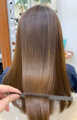 ロング パーマ 縮毛矯正/髪質改善 /韓国風　山川春輝のヘアスタイル