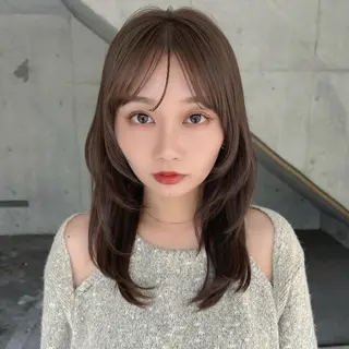 セミロング 🌸透明感/レイヤー / 栗林 彩🌸のヘアスタイル
