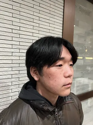 メンズ 暖色カラー/ メンズパーマつばきのヘアスタイル