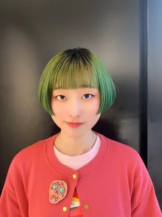 ショート カラー 【髪質再整&黄砂除去 カラー】⚜️ぐっちのヘアスタイル