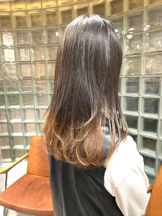 セミロング ボブレイヤー/ ブリーチ/miyuuのヘアスタイル