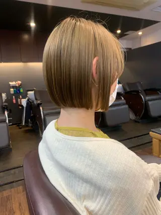 ショート 縮毛矯正/ショート/ レイヤー/畑中正敏のヘアスタイル