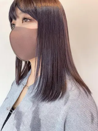 セミロング カラー silo所属・silo MOKA 顔周りカット🦦のヘアスタイル