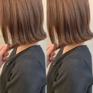 ショート カラー 透明感/オリーブ/ グレージュ/YUKAのヘアスタイル