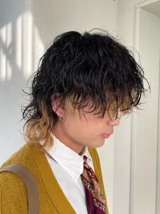 パーマ メンズ メンズモテパーマ💙 fuwaのヘアスタイル