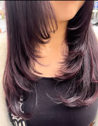 ロング カラー ヘアアレンジ 久保田 あやねのヘアスタイル