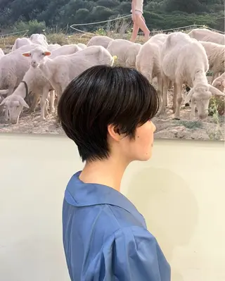 ショート 青山 莉奈のヘアスタイル