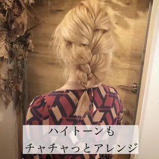 ミディアム カラー テトネ タカシのヘアスタイル