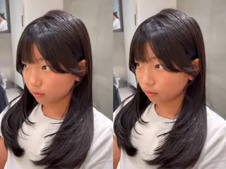 セミロング 谷川が作る熊本1🥇 レイヤーカットのヘアスタイル