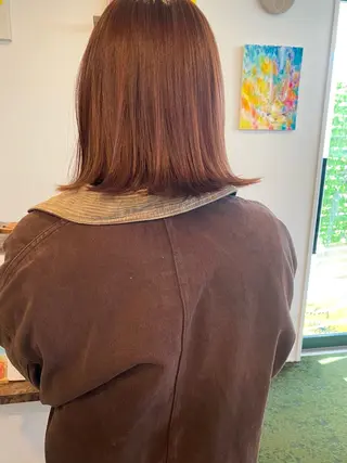ミディアム カラー 桑原 菜摘のヘアスタイル
