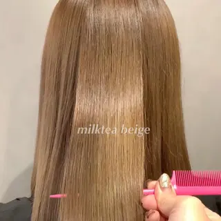 ミディアム カラー ヘアアレンジ 代表🎀 ふわモテ愛 され髪🩷yumiのヘアスタイル