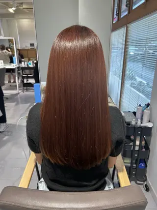 ロング カラー レイヤーカット🐺 hina🩶のヘアスタイル