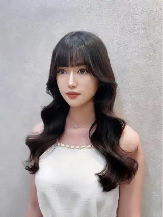 ロング カラー ヘアアレンジ SALOWIN銀座一丁目suite店所属・🩷韓国ヘア/ヨシン モリ🩷Maikaのヘアスタイル