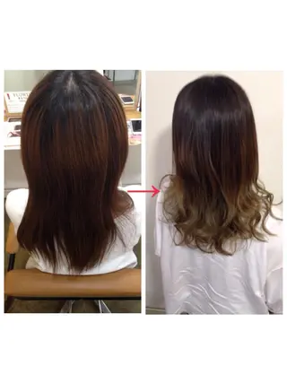 セミロング カラー 💎髪質改善💎 デザイナーshinのヘアスタイル