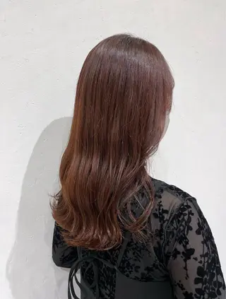 セミロング カラー Koharu🍓/ 透明感/ツヤ髪のヘアスタイル