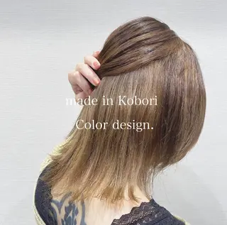 ミディアム カラー ANLY.meijijingumae所属・レイヤーカット/ 前髪顔周りカットのヘアスタイル