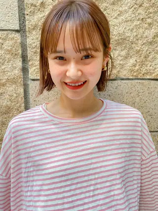 ショート 🌈今野佑哉 ショートボブブリーチのヘアスタイル