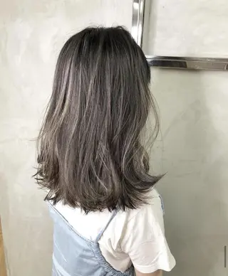 セミロング カラー ANGELICA LABO 梅田店のヘアスタイル