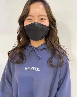 ロング silo所属・silo MOKA 顔周りカット🦦のヘアスタイル