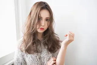 セミロング カラー 篠原 誠のヘアスタイル