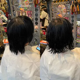 ショート カラー ヘアアレンジ haco+所属・🌈派手髪エクステ ブレイズ🌈ひろとのヘアスタイル