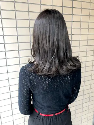 セミロング キノシタ ナオユキのヘアスタイル