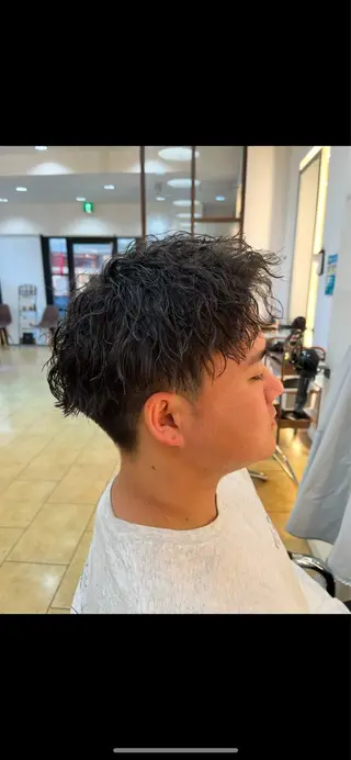 カラー パーマ Lily hair所属・メンズ’ショート特化 クロスのヘアスタイル