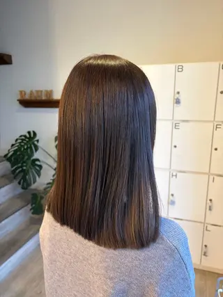 セミロング 梶上 有紗のヘアスタイル