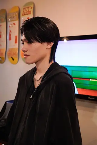 ミディアム メンズ 千葉 慎也のヘアスタイル