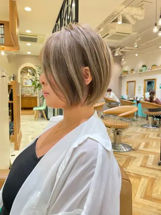 ショート レイヤー/韓国ヘア 縮毛矯正🫧鈴木颯のヘアスタイル