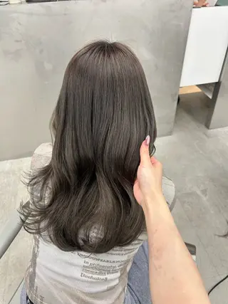 セミロング カラー ♡透明感/艶カラー /haruka♡のヘアスタイル