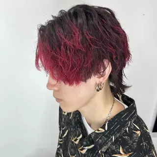 ミディアム メンズ 透明感カラー❄️要 半個室×マンツーマンのヘアスタイル