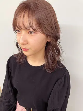 ミディアム カラー Koto🌿 ブリーチなしカラーのヘアスタイル