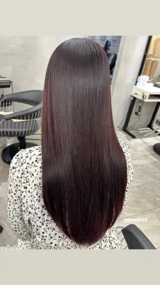 ロング パーマ 上山 凜のヘアスタイル