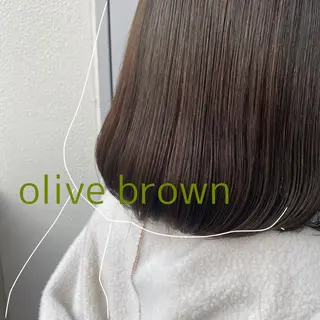 セミロング カラー ヘアアレンジ 赤味消し.髪質改善 🌿𝘠𝘜𝘙𝘐のヘアスタイル