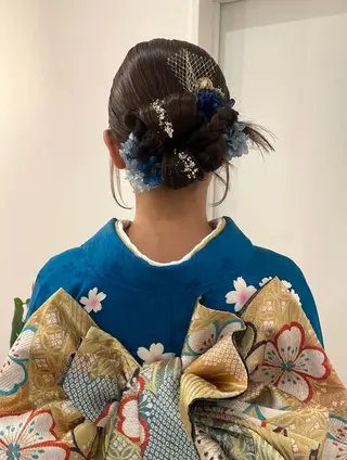 ヘアアレンジ ルプラボウ/日野 /ショート/レイヤーのヘアスタイル