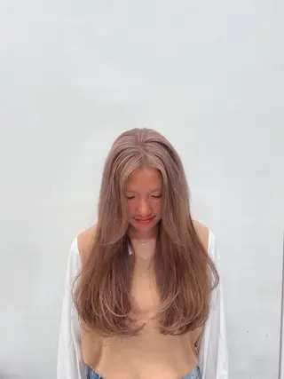 ロング カラー ヘアアレンジ Over hair_ misakiのヘアスタイル