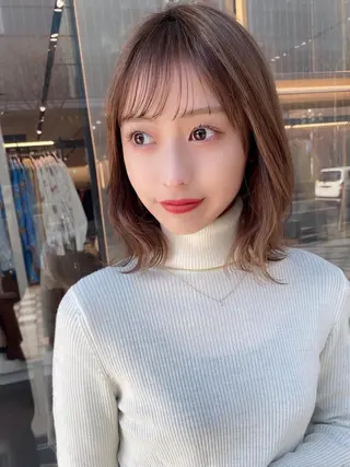 ショート カラー ツヤ髪になりたい方へ 🩷柴田知亜希のヘアスタイル