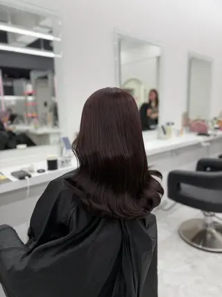 セミロング カラー ヘアアレンジ 🎀Girly艶髪カ ラー🎀Harukaのヘアスタイル