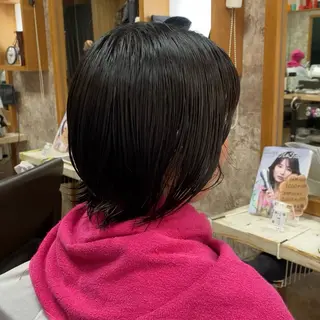 ミディアム YELLOW CORN 金沢文庫所属・【金沢文庫4分】髪質 改善/縮毛矯正アラタのヘアスタイル