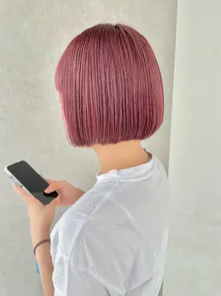 ショート カラー sea by luvismけやき通り2号店所属・ボブ/ショート/ 縮毛矯正/岸本恭明のヘアスタイル