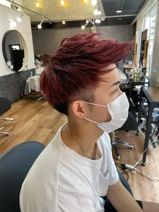 ショート カラー メンズ 大人可愛いレイヤー 大田のヘアスタイル