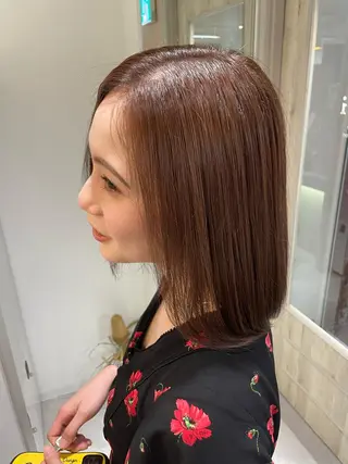 ミディアム カラー 西 めぐみのヘアスタイル