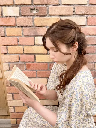 ロング カラー パーマ ヘアアレンジ 髪質改善🫧美髪矯正 🤍Yuiのヘアスタイル