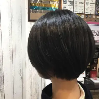 ショート カラー パーマ 金崎 新吾のヘアスタイル