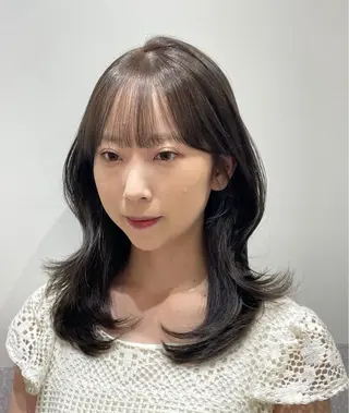 セミロング ❤︎︎韓国ヘア❤︎︎ 𝑺𝒉𝒊𝒉𝒐のヘアスタイル