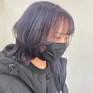カラー 韓国風レイヤーカット 🍒サンジキ アカリのヘアスタイル
