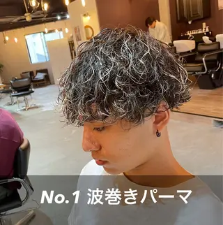 ショート パーマ メンズ メンズサロン OVER町田店のヘアスタイル